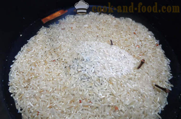 Vánoční sochivo rýže - jak se vaří sochivo na Štědrý den, krok za krokem recept fotografiích