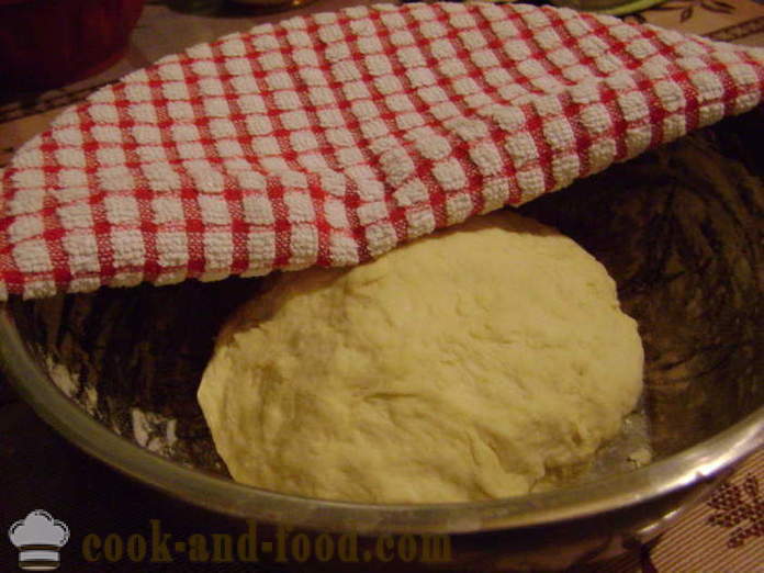 Universal Máslo kynuté těsto na koláče - Jak připravit kynutého těsta koláč, krok za krokem recept fotografiích