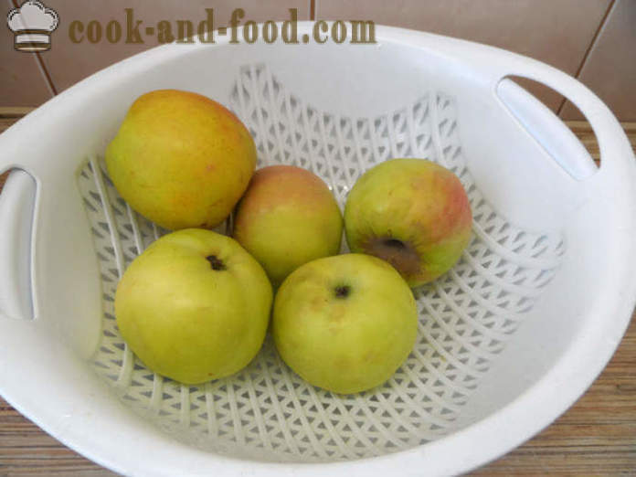 Apple mousse s želatinou - jak se dělá jablečný kompot doma, krok za krokem recept fotografiích