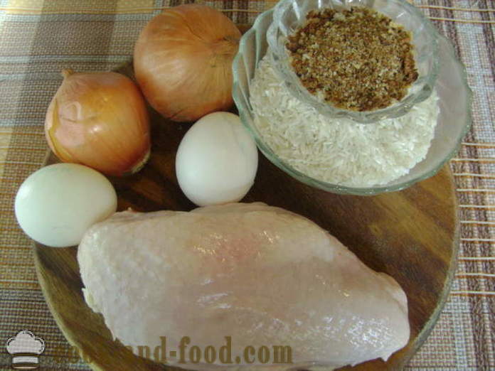 Kuřecí prsa s nátěrem omeletu v pánvi - jak vařit kuřecí prsa v kožichu na večeři, se krok za krokem recept fotografiích