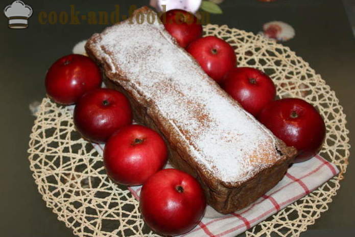 Italská jablečný koláč s celými jablky - Jak na jablečný koláč v troubě, s krok za krokem recept fotografiích