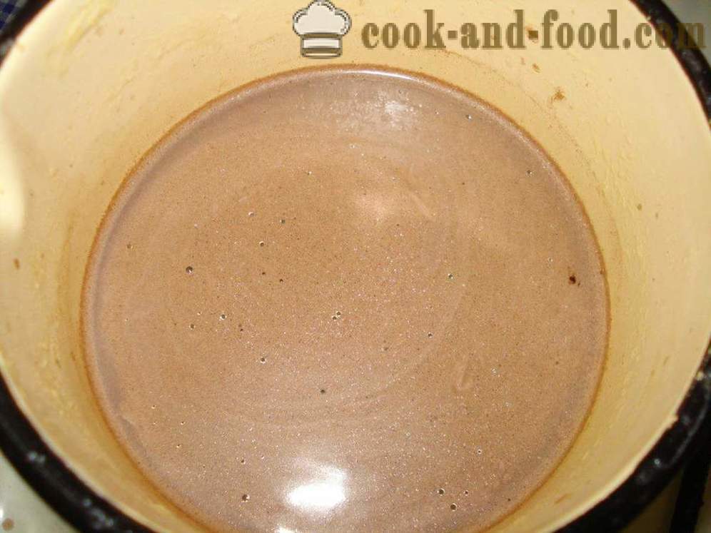 Domácí kakao s mlékem - jak vařit kakao s mlékem, krok za krokem recept fotografiích