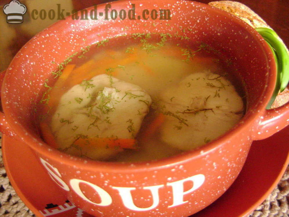 Postní rybí polévka od Hake s rýží - jak vařit rybí polévka s Heck, krok za krokem recept fotografiích