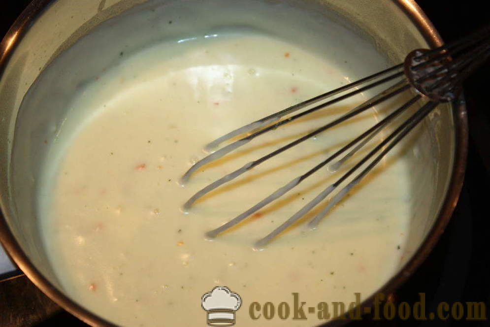 Lasagne s kuřecím masem a lilkem - jak vařit lasagne s kuřecím masem a lilkem, krok za krokem recept fotografiích