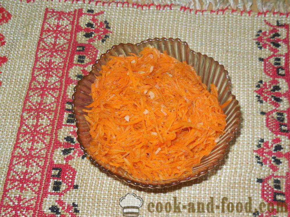 Mrkev v korejštině - jak vařit mrkev v korejský doma krok za krokem recept fotografiích
