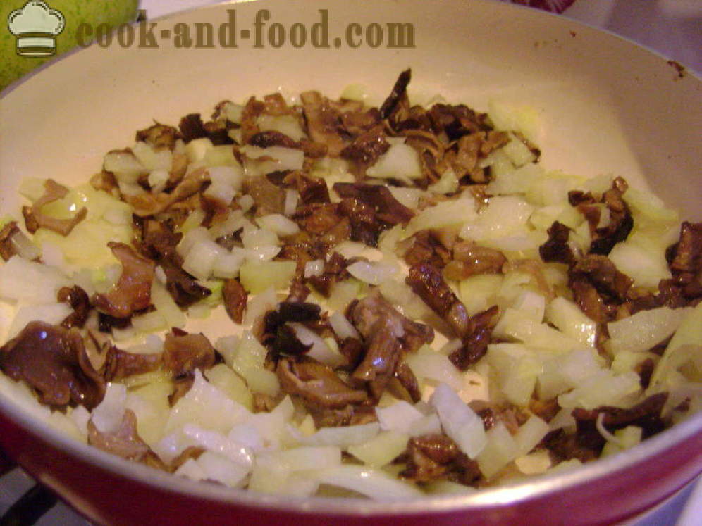 Zeleninová polévka s houbami a fazole - jak vařit polévku s houbami, krok za krokem recept fotografiích