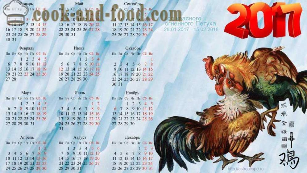 Kalendář pro rok 2017 Kohout: stahujte zdarma vánoční kalendář s kohouty