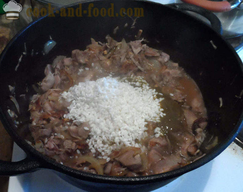 Kharcho polévka s rýží - jak vařit polévku grub doma krok za krokem recept fotografiích