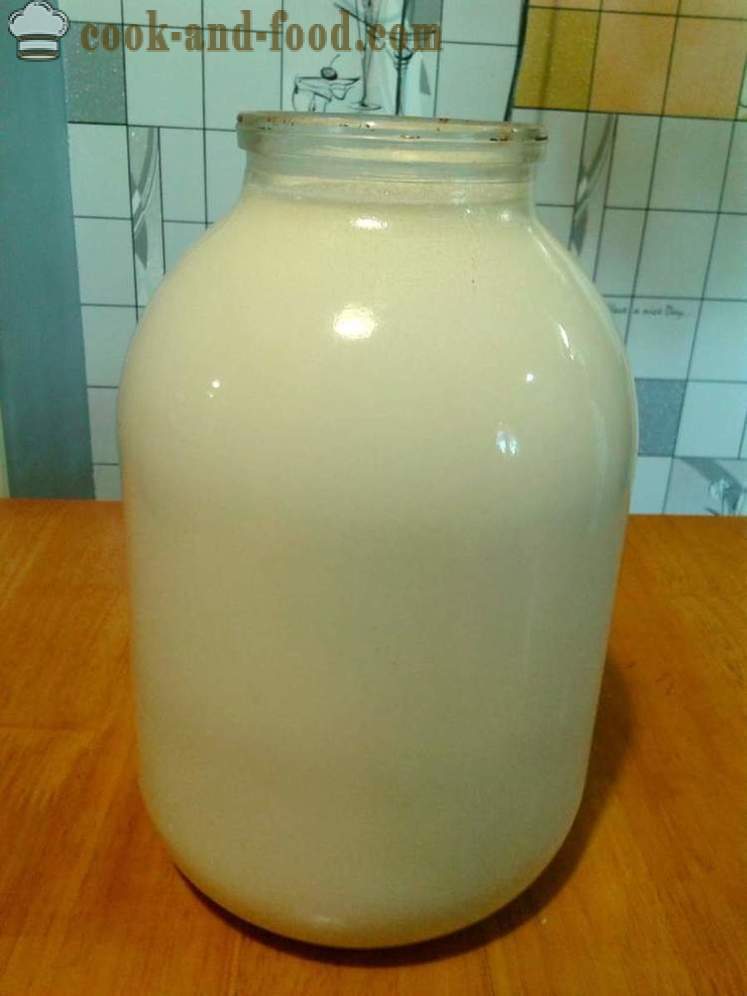 Tvaroh z kyselého mléka - jak dělat tvaroh z kyselého mléka, krok za krokem recept fotografiích