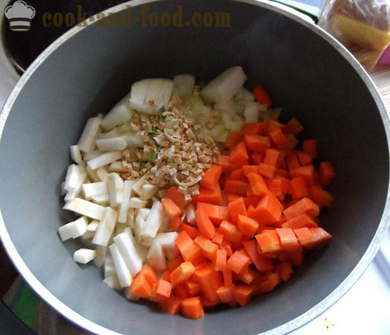 Polévka z červené řepy, boršč - jak vařit polévku pyré různých zeleniny, krok za krokem recept fotografiích