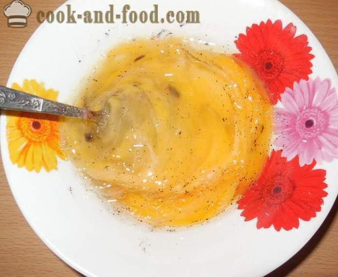 Původní míchaná vajíčka nebo rajčata v lahodné rajčata s vejci a sýrem - jak vařit míchaná vajíčka krok za krokem recept fotografiích