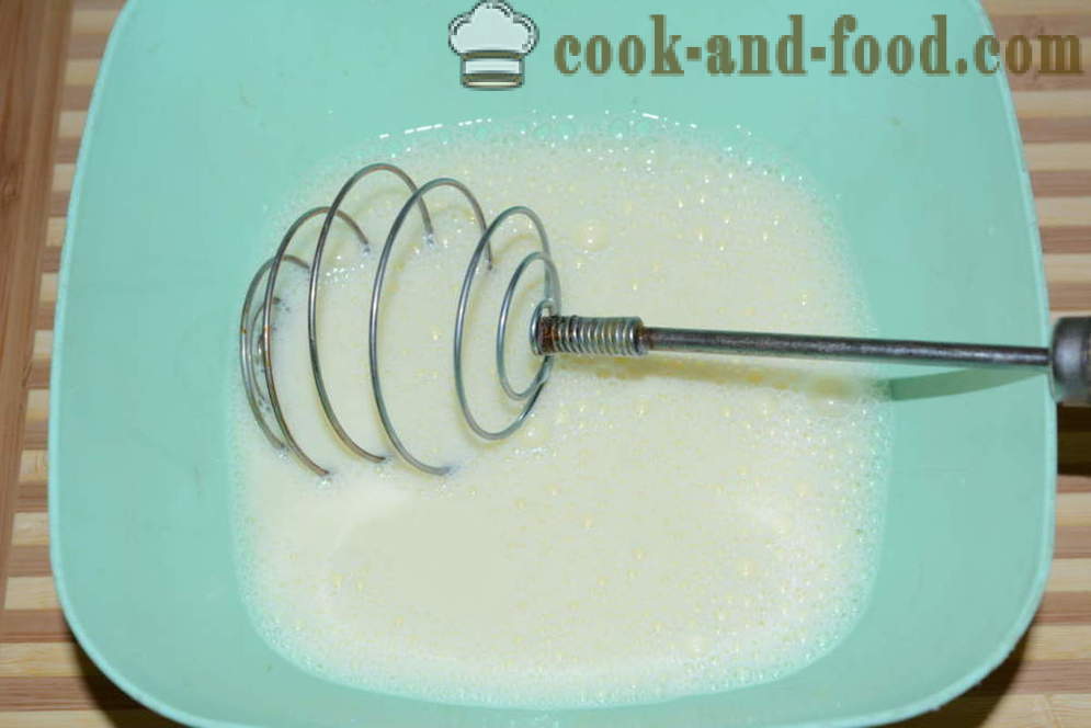 Sladký bochník topinky s vejcem a mlékem v pánvi - jak dělat bochník toast na pánvi, krok za krokem recept fotografiích