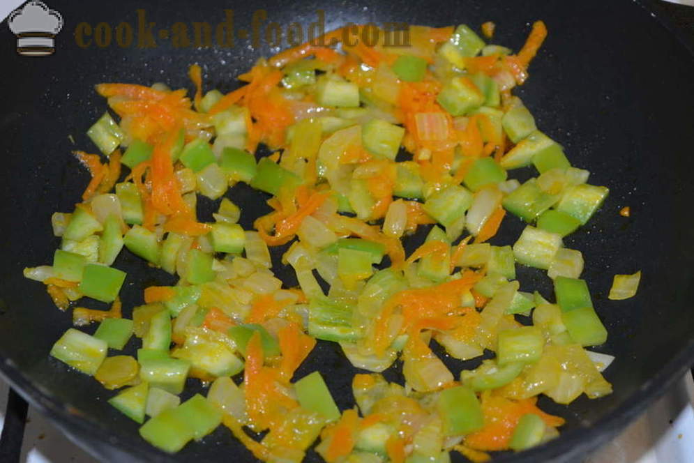 Delicious drolit pohanky se zeleninou v pánvi - jak vařit pohanku se zeleninou, krok za krokem recept fotografiích