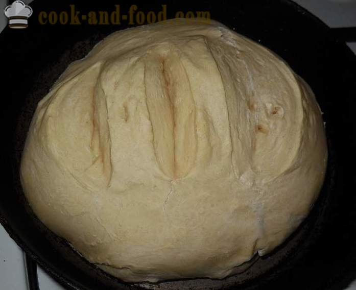 Jak péct chleba, hořčici doma - vynikající domácí upečený chléb v troubě - krok za krokem recept fotografiích