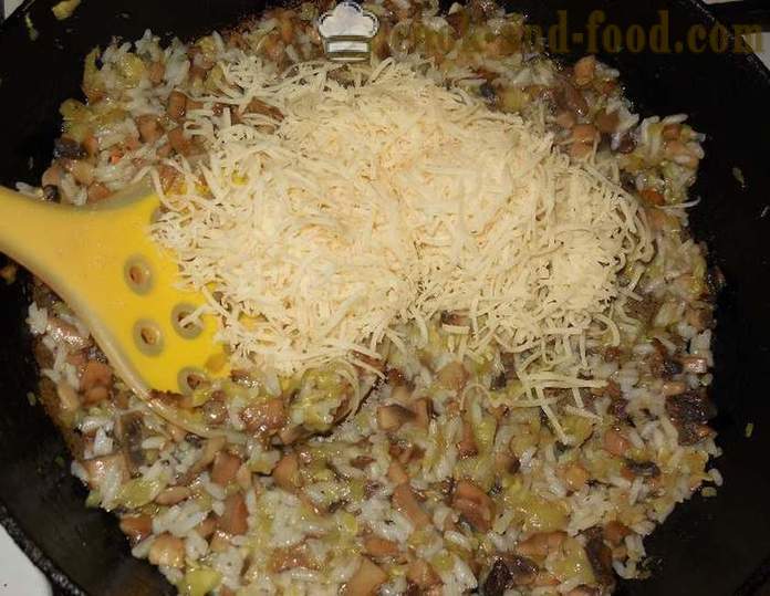 Cukety pečené v troubě s mletým masem: rýže s houbami a sýrem - jak vařit plněné cukety v troubě, s krok za krokem recept fotografiích