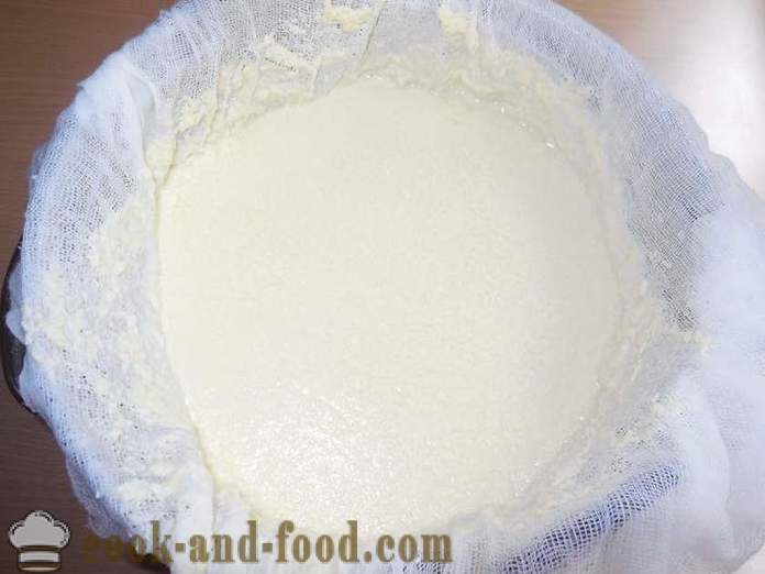 Jak vyrobit domácí tvaroh z mléka - jednoduchý recept a krok za krokem foto
