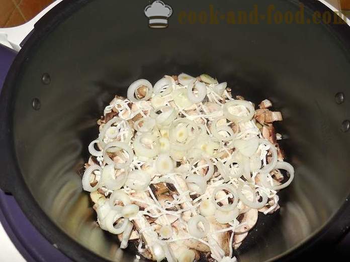 Zeleninový guláš s houbami a bramborami v multivarka - jak vařit rostlinný rendlík - recept s fotografiemi - krok za krokem