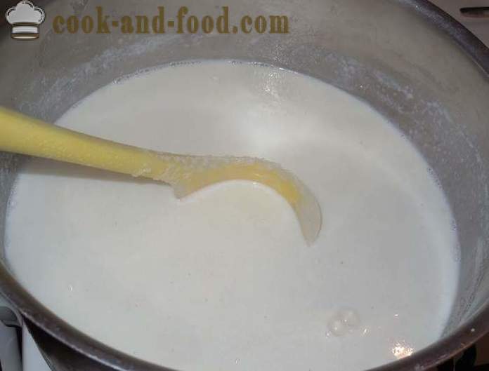 Jak uvařit kaši s mlékem bez hrudek - krok za krokem recept krupice s fotografiemi