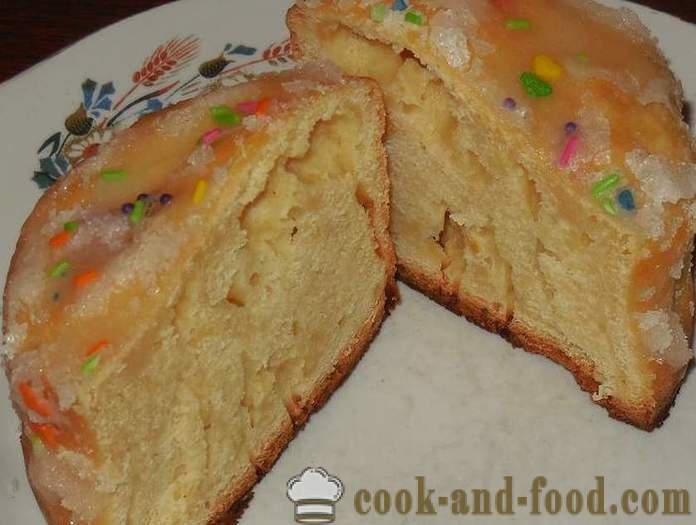 Lemon velikonoční koláč bez kvasnic multivarka - jednoduchý krok za krokem recept s fotografiemi na jogurt dort