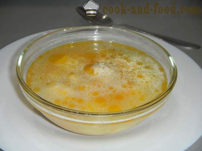 Delicious polévka s knedlíčky a nudlemi - krok za krokem recept s fotografiemi, jak vařit polévku s knedlíčky