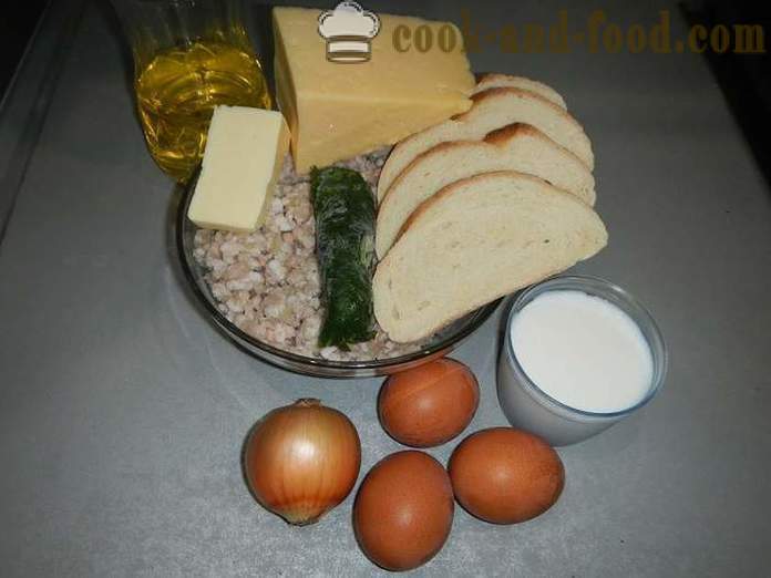 Lahodné karbanátky plněné vejci a sýrem - jak vařit karbanátky s nádivkou, krok za krokem recept s fotografiemi.