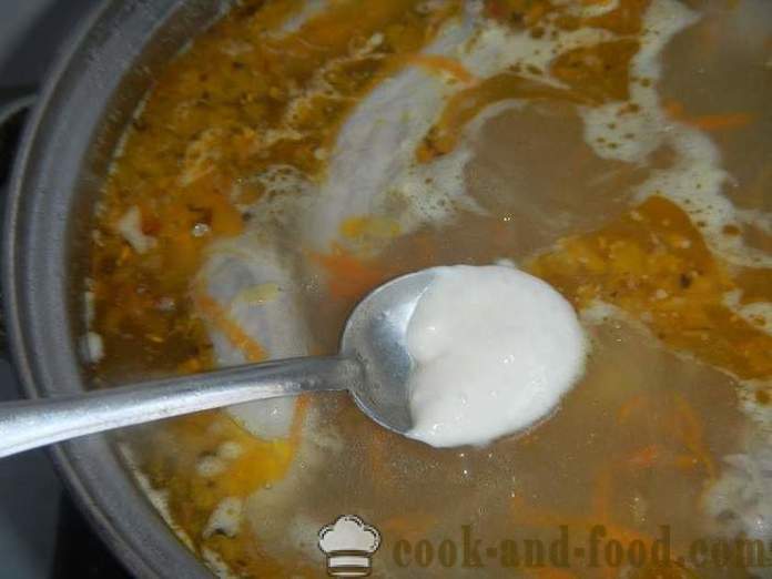 Polévka s knedlíčky a kuřecím masem - Jak se dělá knedlíky na polévku, krok za krokem recept fotografiích