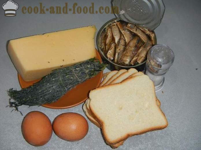 Toast z bílého chleba s vejci: sladkou, solí a česnekem. Jak vyrobit chutné krutony v pánvi - krok za krokem recept s fotografiemi.