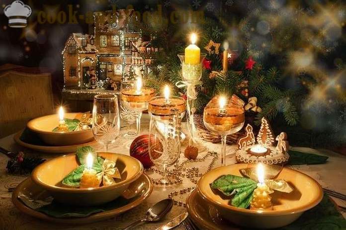 Stolní dekorace na Nový rok - jak ozdobit vánoční stůl pro 2016 Rok opice (s fotkami).