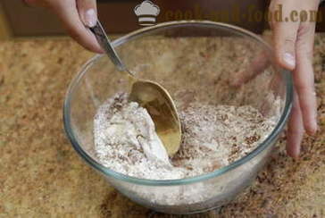 Chléb bez kvasnic a kvasného jogurt, pečené v troubě - pšenice - žitný, domácí jednoduchý recept s fotkou
