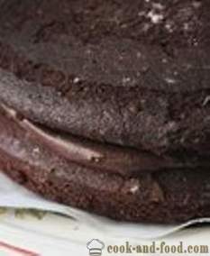 Čokoládový dort - jednoduché a chutné, inkrementální fotoretsept.