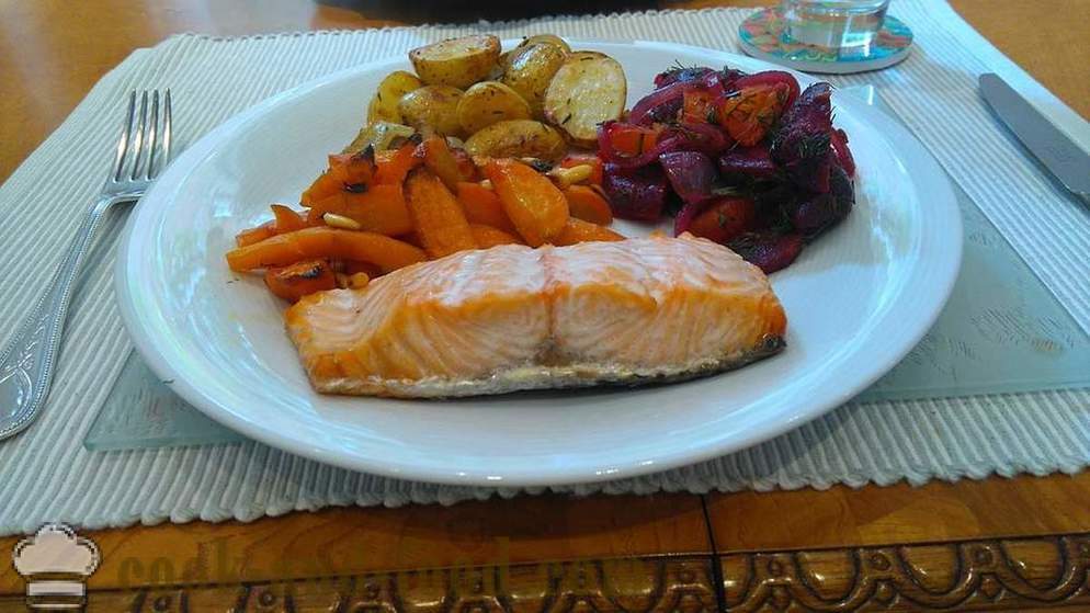 Jako osoba samostatně výdělečně pečené ryby se zeleninou - video recepty doma