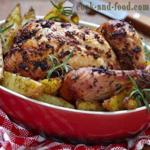 Recept kuře s bramborem v troubě