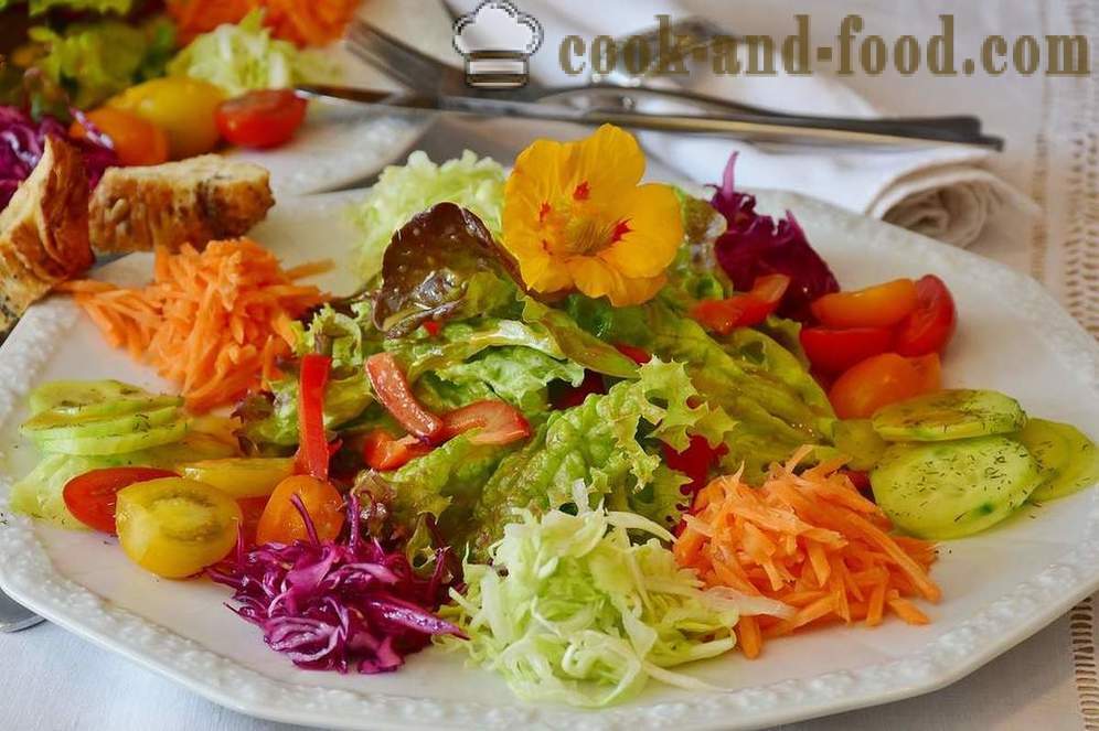 Recepty nízkokalorický zeleninový salát