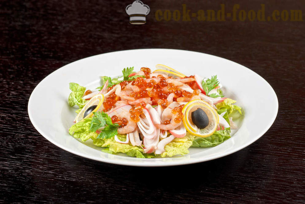 Recepty salát z chobotnice «Labbra del sirena»