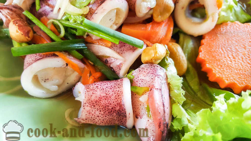 3 receptů lahodný salát z chobotnice a okurkou - video recepty doma