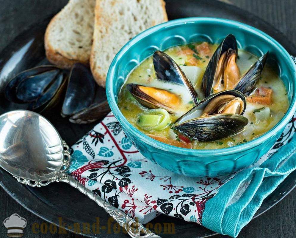 Tři chutné polévky recept mořské plody