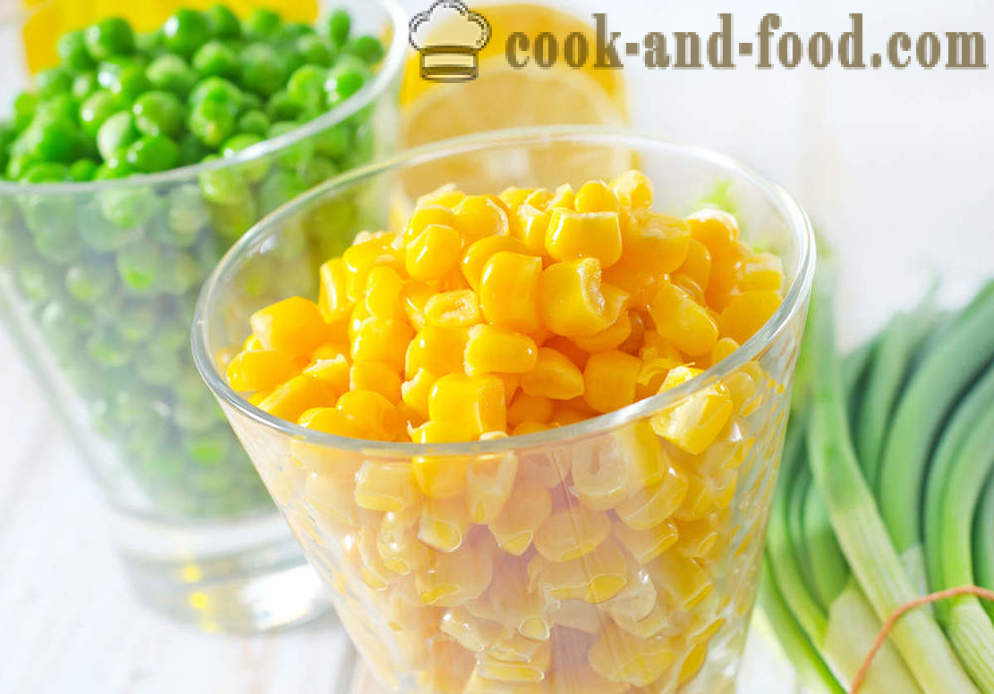 4 recept salát kukuřice a zeleným hráškem