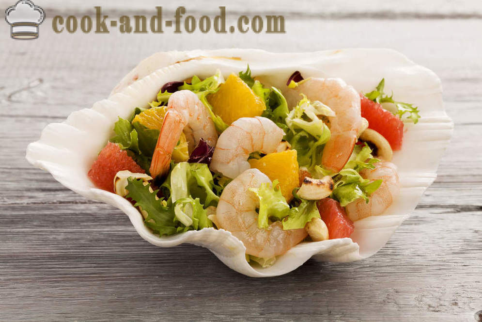 Recept: Vitamin salát se zeleninou, krevet a mořských plodů